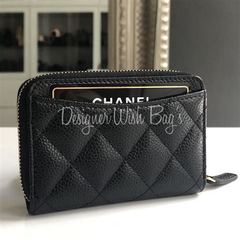 chanel wallet with coin pocket